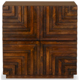 Maze Nightstand, Mud Brown