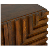 Maze Nightstand, Mud Brown