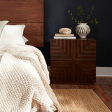Maze Nightstand, Mud Brown