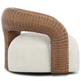 Mazie Outdoor Swivel Chair, Vergo Cream by Four Hands-Furniture - Outdoor-High Fashion Home