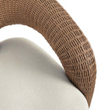 Mazie Outdoor Swivel Chair, Vergo Cream by Four Hands-Furniture - Outdoor-High Fashion Home