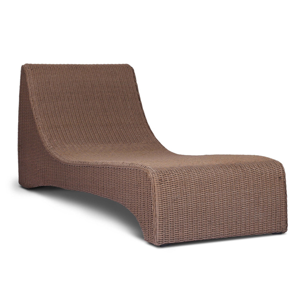 Mazu Outdoor Chaise, Tanned Weave by Four Hands-Furniture - Chair-High Fashion Home