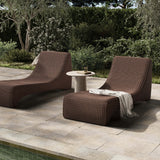 Mazu Outdoor Chaise, Tanned Weave by Four Hands-Furniture - Chair-High Fashion Home