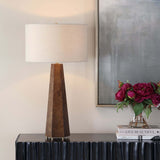 McCaffrey Table Lamp, Natural Burl