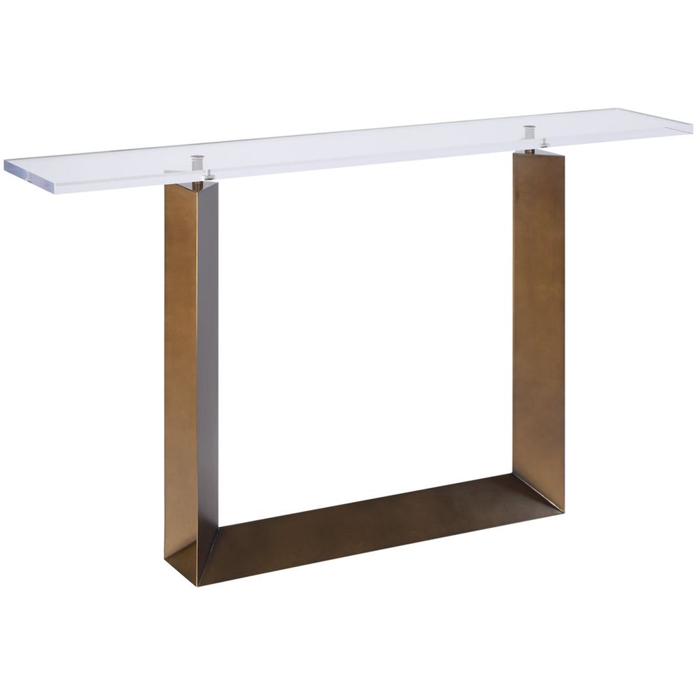 McElroy Console Table, Clear-Furniture - Accent Tables-High Fashion Home