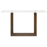 McElroy Console Table, Clear-Furniture - Accent Tables-High Fashion Home