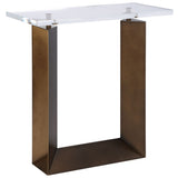 McElroy Side Table, Clear-Furniture - Accent Tables-High Fashion Home