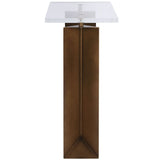 McElroy Side Table, Clear-Furniture - Accent Tables-High Fashion Home