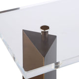 McElroy Side Table, Clear-Furniture - Accent Tables-High Fashion Home
