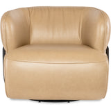 McGuire Leather Swivel Chair, Texas Stone-Furniture - Chairs-High Fashion Home