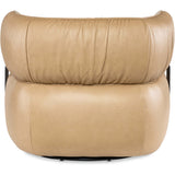 McGuire Leather Swivel Chair, Texas Stone-Furniture - Chairs-High Fashion Home
