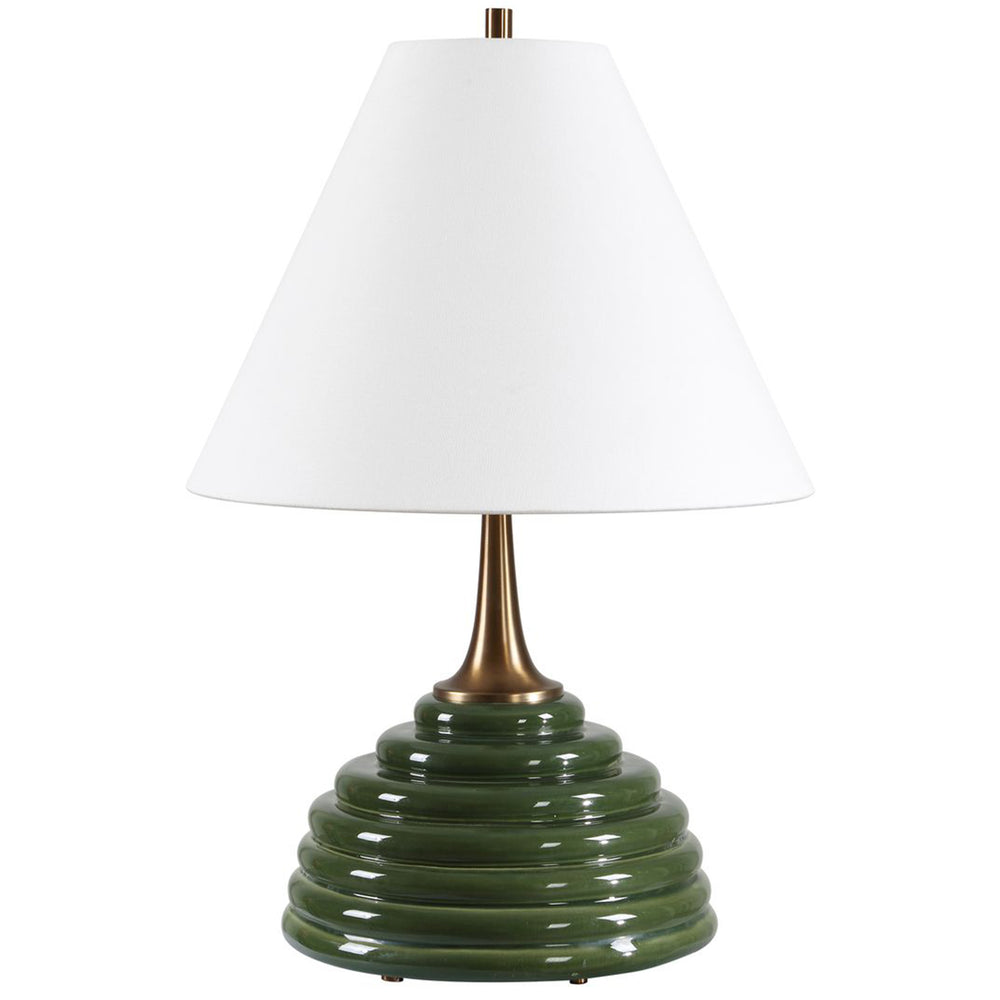 McKay Table Lamp, Dark Green-Lighting-High Fashion Home