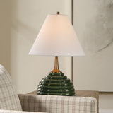 McKay Table Lamp, Dark Green-Lighting-High Fashion Home