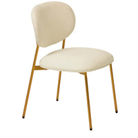McKenzie Boucle Dining Chair, Cream, Set of 2-Furniture - Dining-High Fashion Home