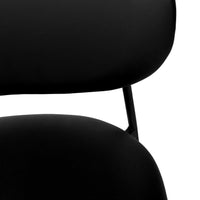McKenzie Vegan Leather Dining Chair, Black, Set of 2