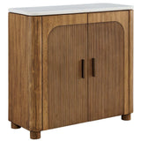 Mebarak 2 Door Cabinet, Honey