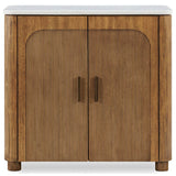 Mebarak 2 Door Cabinet, Honey