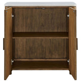 Mebarak 2 Door Cabinet, Honey