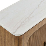 Mebarak 2 Door Cabinet, Honey