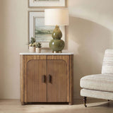 Mebarak 2 Door Cabinet, Honey