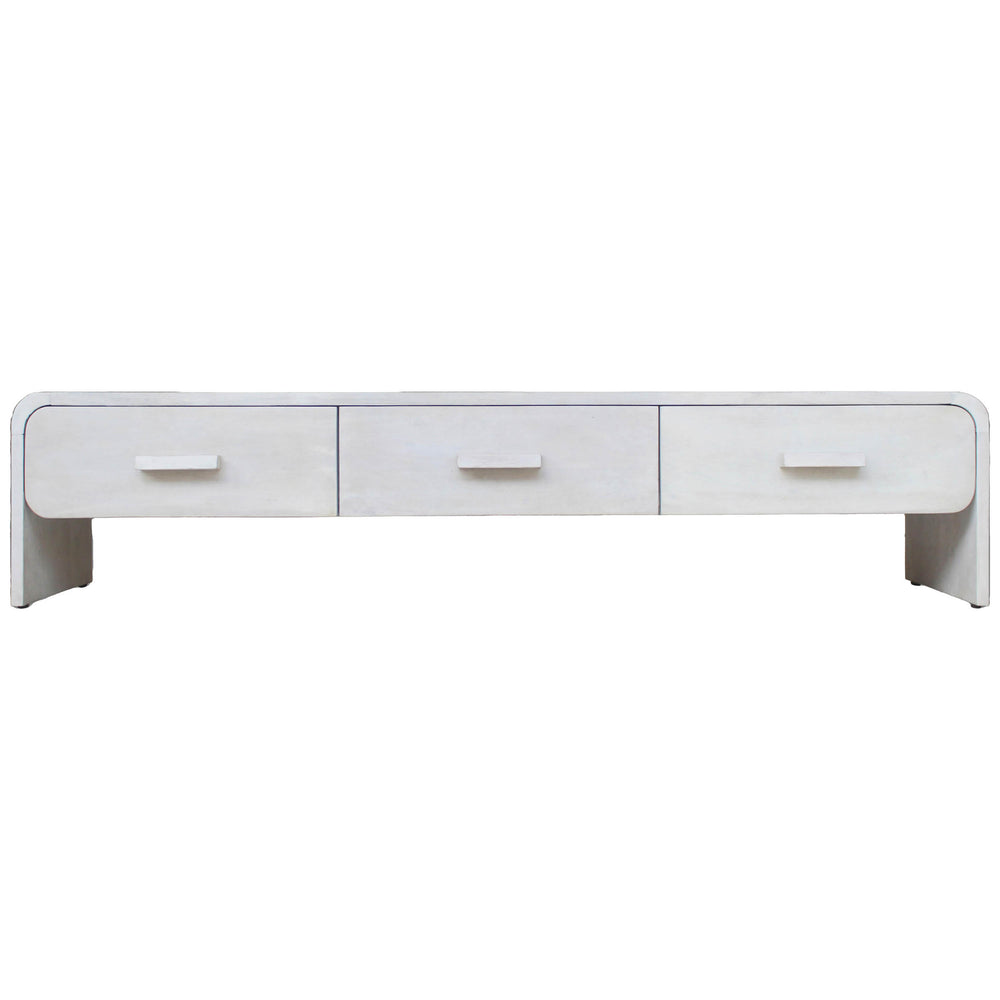 Media Stand, White Wash