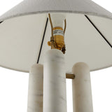 Medici Table Lamp, Charcoal/White-Lighting-High Fashion Home
