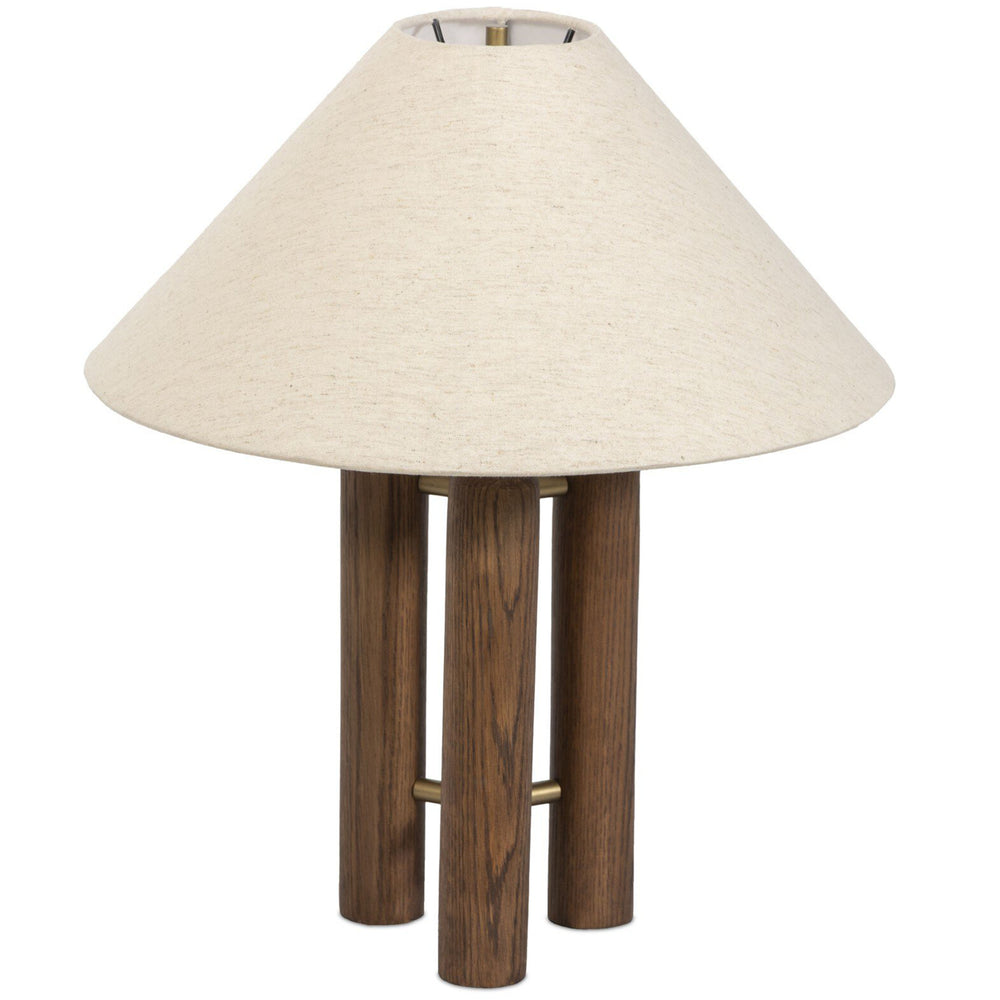 Medici Table Lamp, Tan Linen by Four Hands-Lighting-High Fashion Home