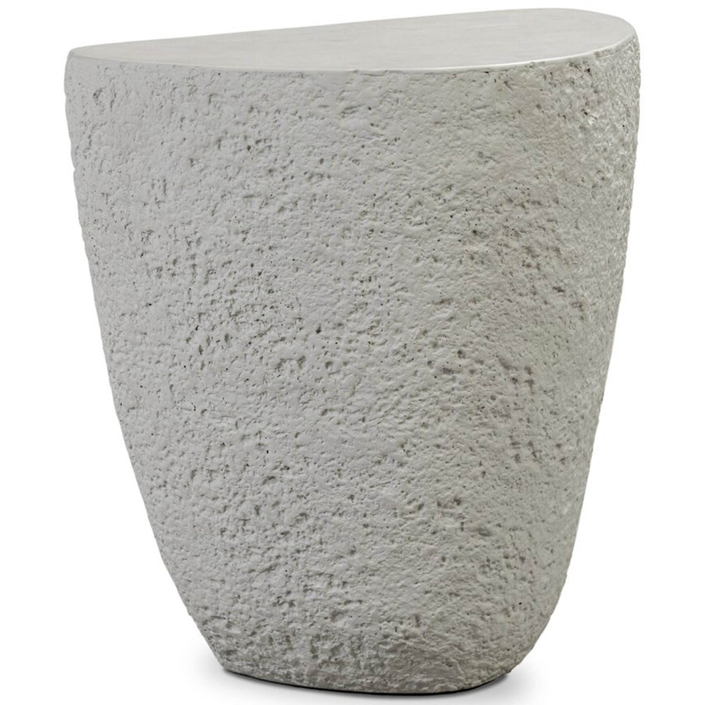 Medina Large Outdoor End Table, Matte Stone by Four Hands
