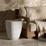 Medina Large Outdoor End Table, Matte Stone by Four Hands