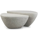 Medina Outdoor Nesting Coffee Table, Matte Stone-Furniture - Outdoor-High Fashion Home