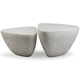 Medina Outdoor Nesting Coffee Table, Matte Stone-Furniture - Outdoor-High Fashion Home