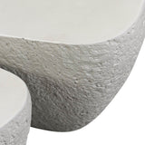 Medina Outdoor Nesting Coffee Table, Matte Stone-Furniture - Outdoor-High Fashion Home
