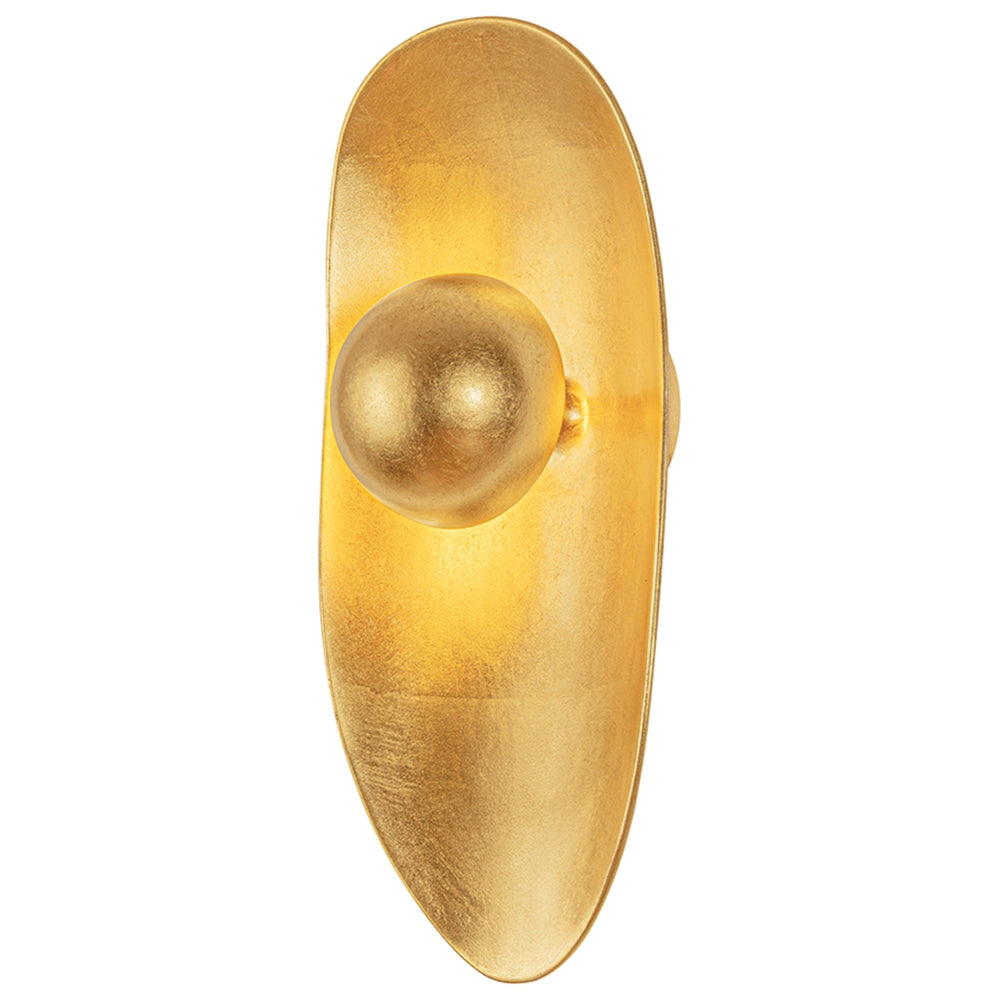Meena Wall Sconce, Vintage Gold Leaf