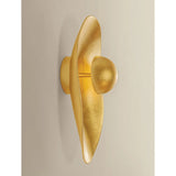 Meena Wall Sconce, Vintage Gold Leaf