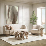 Meera Sofa, Latte-Furniture - Sofas-High Fashion Home