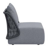Mekan Chair, Gray-Furniture - Chairs-High Fashion Home