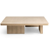 Melina 63" 2 Piece Coffee Table, Coastal Drift-Furniture - Accent Tables-High Fashion Home