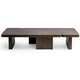 Melina 71" 2 Piece Coffee Table, Havanna Brown-Furniture - Accent Tables-High Fashion Home