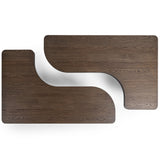 Melina 71" 2 Piece Coffee Table, Havanna Brown-Furniture - Accent Tables-High Fashion Home