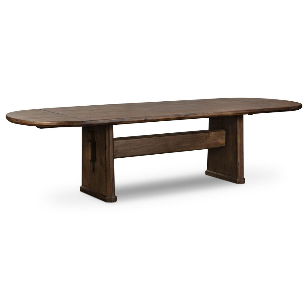 Melina Extension Dining Table, Weathered Acacia by Four Hands-Furniture - Dining-High Fashion Home