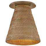 Menifee Flush Mount, Patina Brass