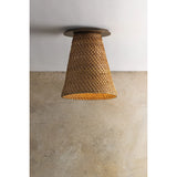 Menifee Flush Mount, Patina Brass