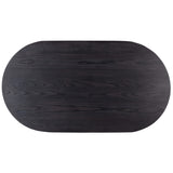 Merla Coffee Table, Black Wash Ash-Furniture - Accent Tables-High Fashion Home