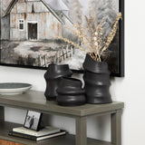 Merritt Vase, Black-Accessories-High Fashion Home