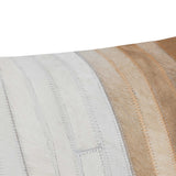 Meru Hide Pillow, Tan Multi-Accessories-High Fashion Home
