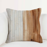 Meru Hide Pillow, Tan Multi-Accessories-High Fashion Home
