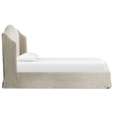 Meryl Slipcover Bed, Broadway Stone