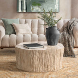 Messi Coffee Table, Coastal Birch-Furniture - Accent Tables-High Fashion Home
