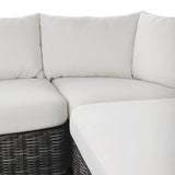Messina Outdoor 3-Piece Sectional, Charcoal-Furniture - Sofas-High Fashion Home