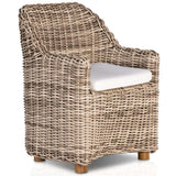 Messina Outdoor Dining Arm Chair, Sand-Furniture - Outdoor-High Fashion Home